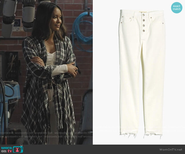 Madewell The Perfect Vintage Crop Jean in Tile White