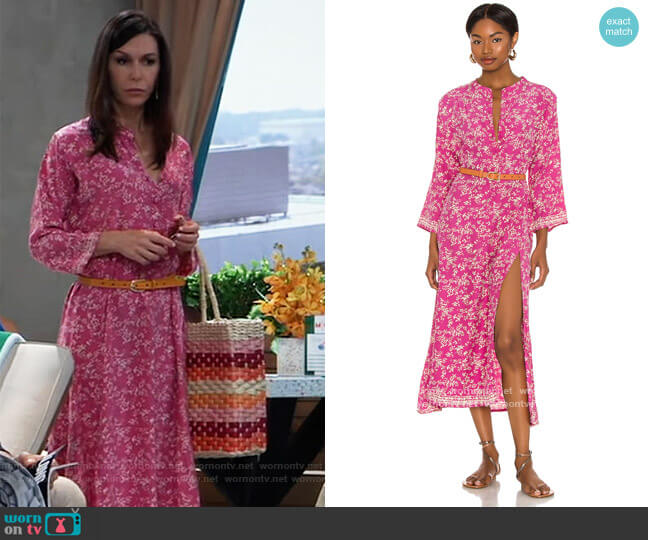 Natalie Martin Isobel Dress worn by Anna Devane (Finola Hughes) on General Hospital
