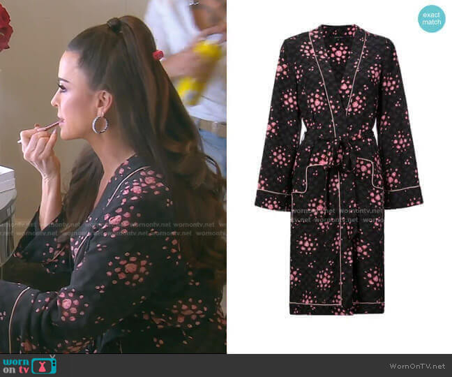 Morgan Lane Ophelia Robe worn by Kyle Richards on The Real Housewives of Beverly Hills