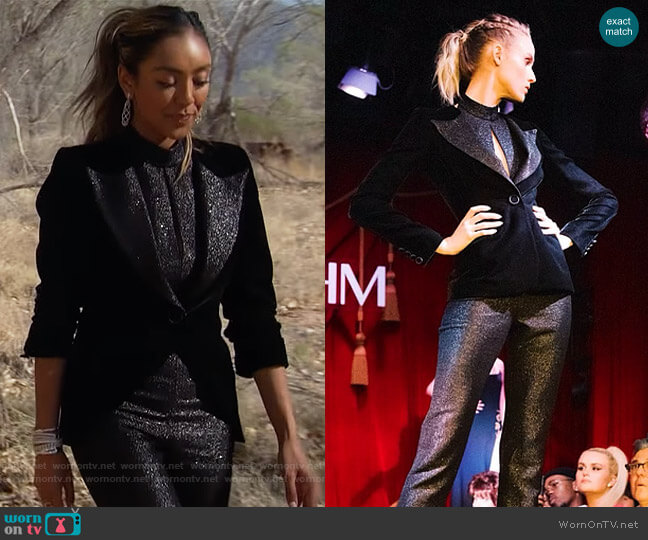 Randi Rahm 2020 Fall Collection worn by Tayshia Adams on The Bachelorette