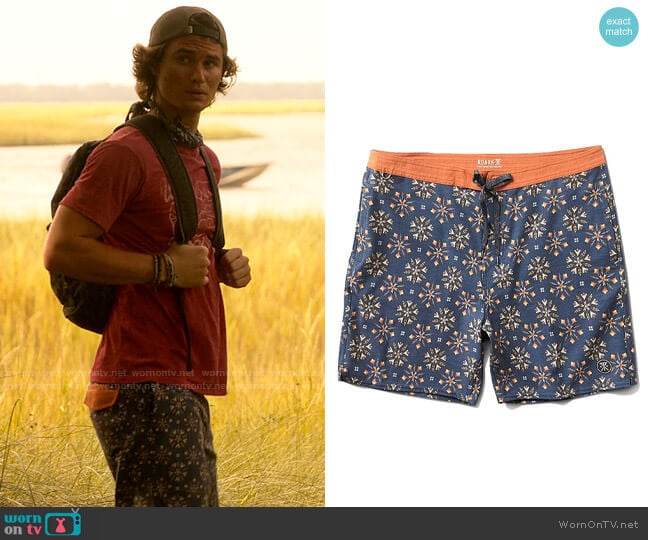 Roark Chiller Fire in The Sky Boardshort worn by John B (Chase Stokes) on Outer Banks