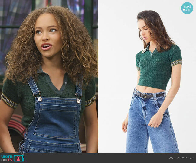 Urban Outfitters Rue Polo Sweater worn by Ava (Shelby Simmons) on Bunkd