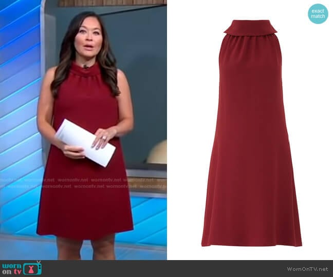 Sail to Sable Button Maternity Dress worn by Eva Pilgrim on Good Morning America