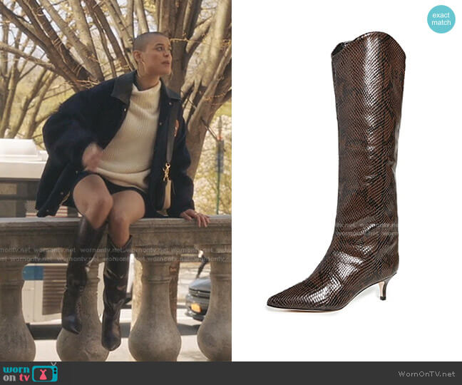Schutz Abbey Boots worn by Julien Calloway (Jordan Alexander) on Gossip Girl