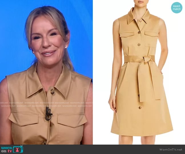 Lafayette 148 New York Sonny Belted Shirtdress worn by Dr. Jennifer Ashton on Good Morning America