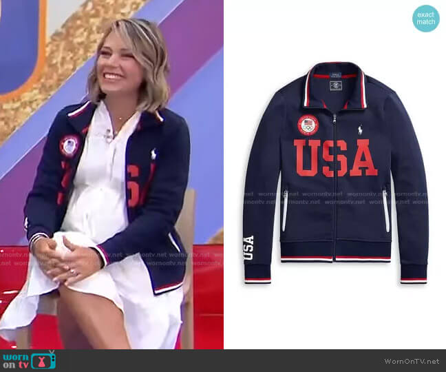 Polo Ralph Lauren x Team USA Team USA Track Jacket worn by Dylan Dreyer on Today