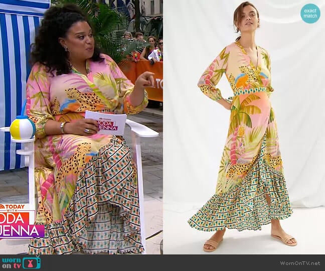 Farm Rio Tropical Wrap Maxi Dress