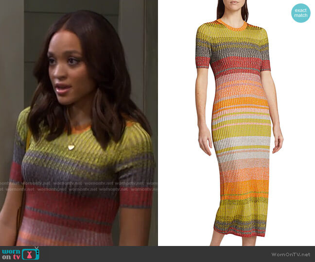 Zimmermann Brightside T-Shirt Knit Dress worn by Lani Price (Sal Stowers) on Days of our Lives