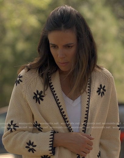Addy’s flower embroidered cardigan on American Horror Stories