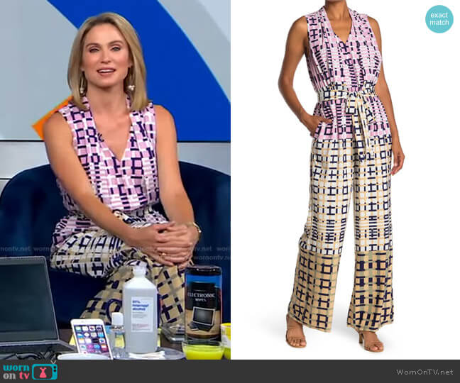 Adelyn Rae Rhiann Jumpsuit worn by Amy Robach on Good Morning America