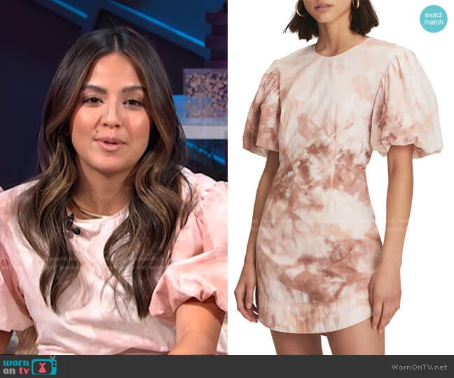 A.L.C. Jess Tie Dye Cotton Dress worn by Erin Lim on E! News