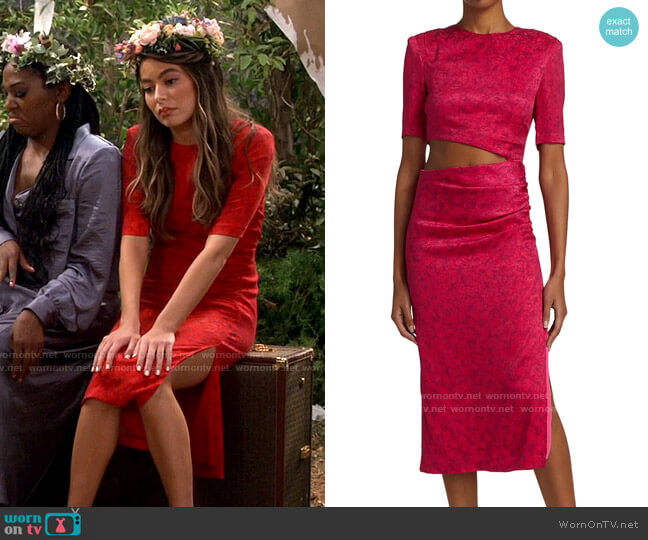Alice + Olivia Stella Dress worn by Carly Shay (Miranda Cosgrove) on iCarly