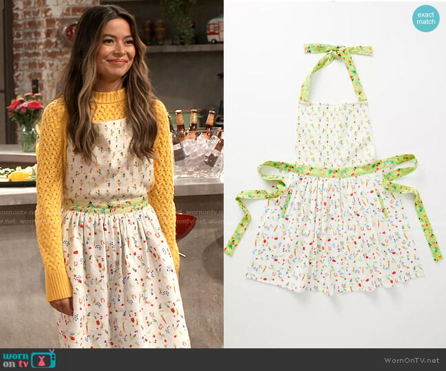 Anthropologie Appoline Apron worn by Carly Shay (Miranda Cosgrove) on iCarly