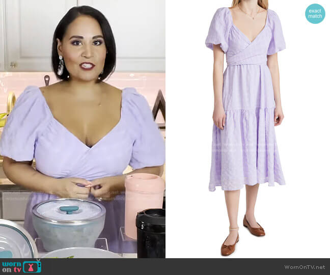 ASTR the Label Sonnet Dress worn by Alejandra Ramos on Today