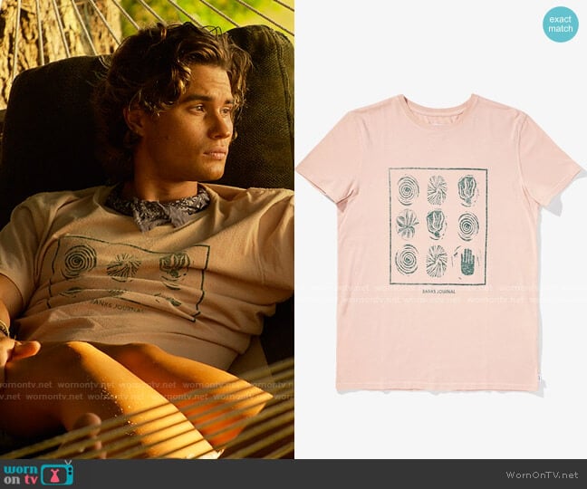 Banks Journal Spuds Tee worn by John B (Chase Stokes) on Outer Banks