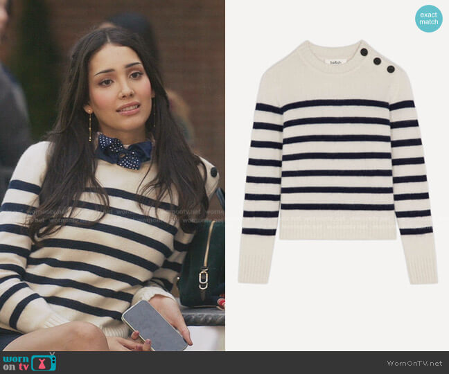 Ba&Sh Sean Sailor Sweater worn by Luna La (Zión Moreno) on Gossip Girl