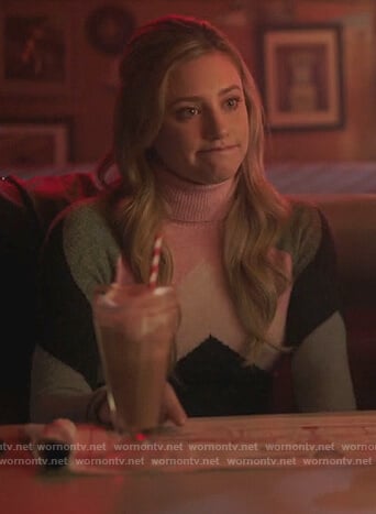 Betty’s chevron cashmere sweater on Riverdale
