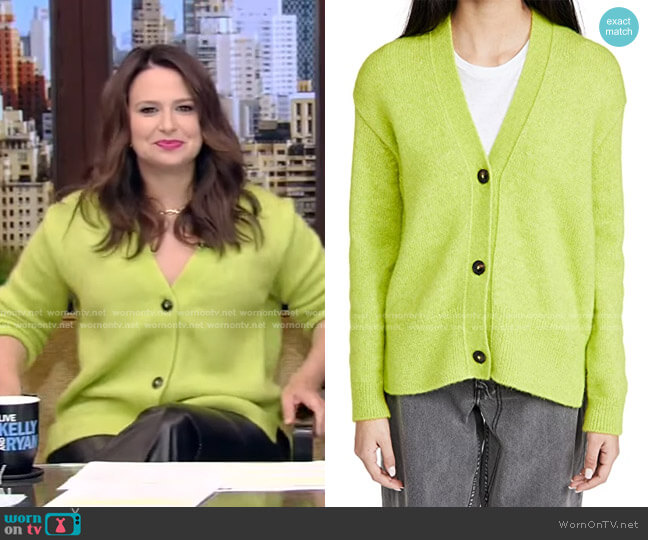 Closed Knit Cardigan in Bitter Lemon