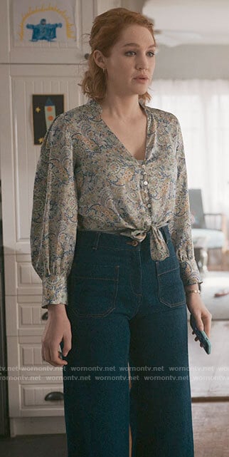 Corrine’s cropped patch pocket jeans on The Republic of Sarah