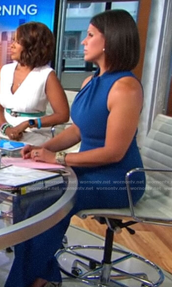 Dana Jacobson’s blue jumpsuit on CBS This Morning