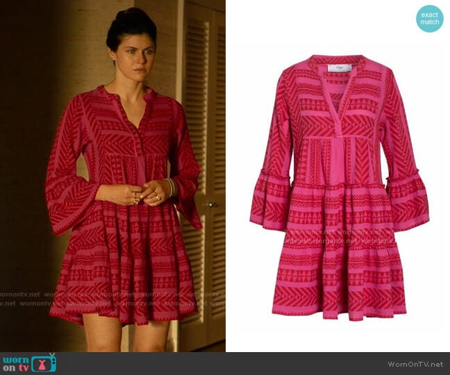 Devotion Ella Dress worn by Rachel Patton (Alexandra Daddario) on The White Lotus
