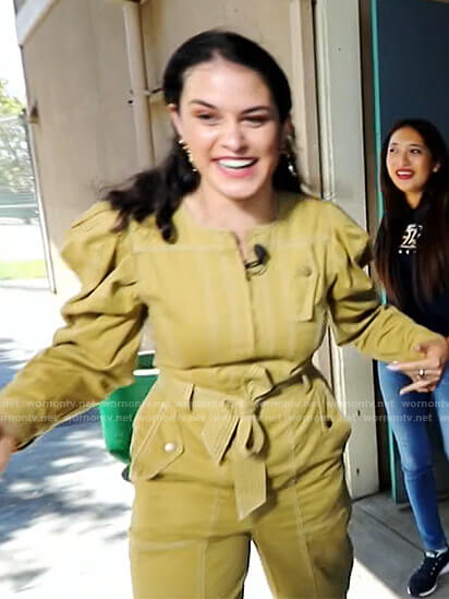 Donna’s beige puff sleeve jumpsuit on Today