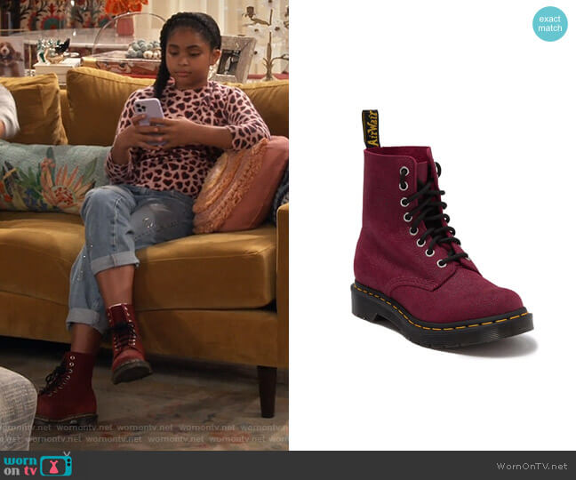 Dr Martens 1460 Pascal Stingray Textured Leather Boot worn by Millicent (Jaidyn Triplett) on iCarly