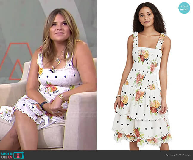 Farm Rio Nanaju Midi Dress worn by Jenna Bush Hager on Today