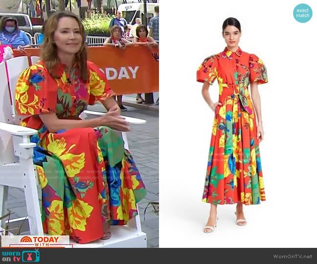 Christopher John Rogers for Target Floral Puff Sleeve Shirtdress