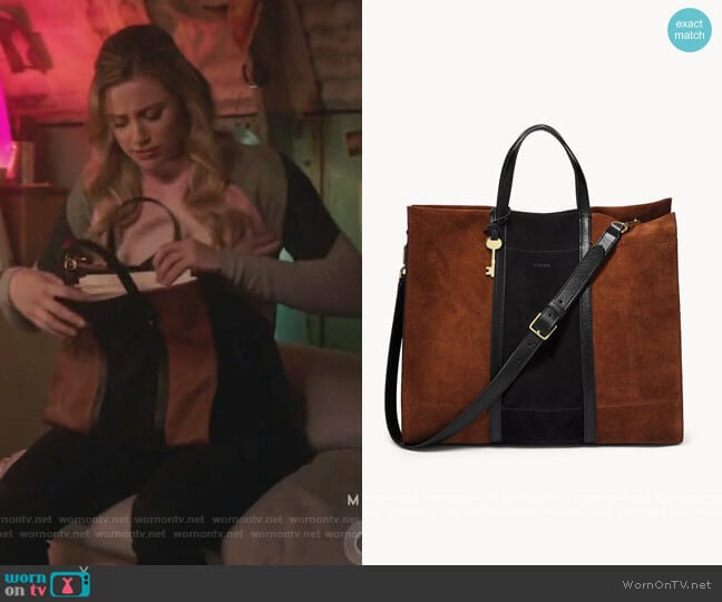 Fossil Carmen Large Tote worn by Betty Cooper (Lili Reinhart) on Riverdale