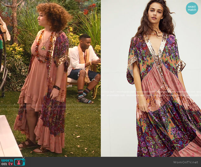 Free People One Fine Day Maxi Top worn by Jade (Talia Jackson) on Family Reunion