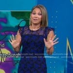 Ginger’s blue lace dress on Good Morning America