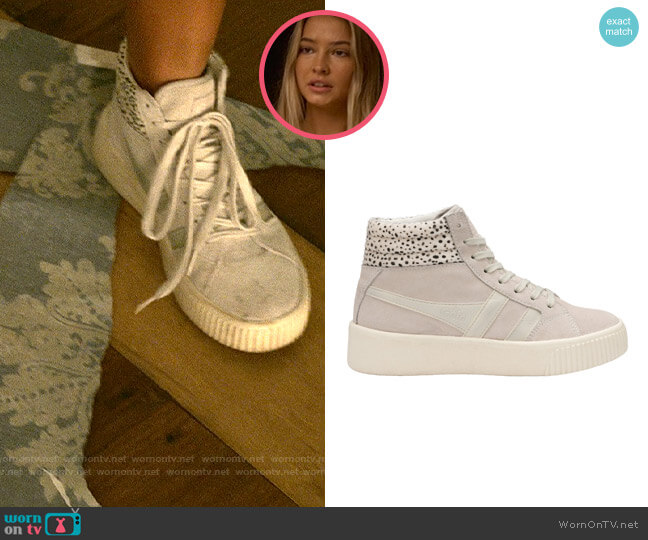 Gola Baseline Savanna Sneaker in White Cheetah worn by Sarah Cameron (Madelyn Cline) on Outer Banks