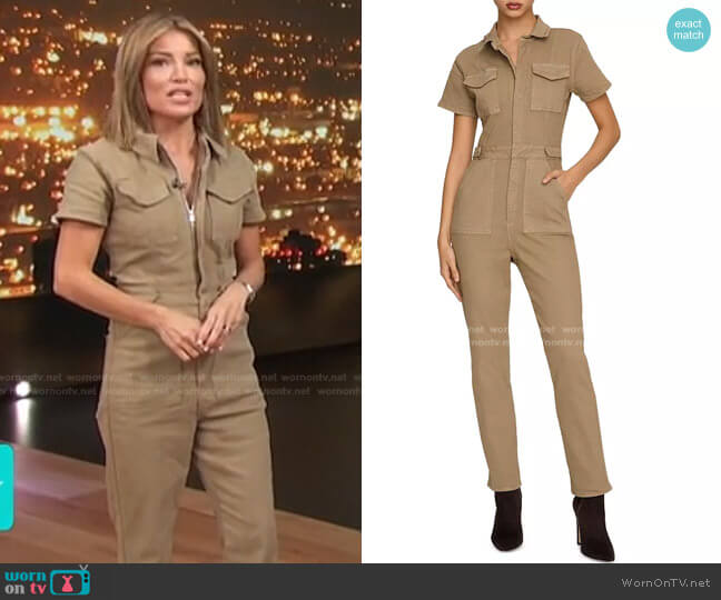 Good American Fit For Success Jumpsuit worn by Kit Hoover on Access Hollywood