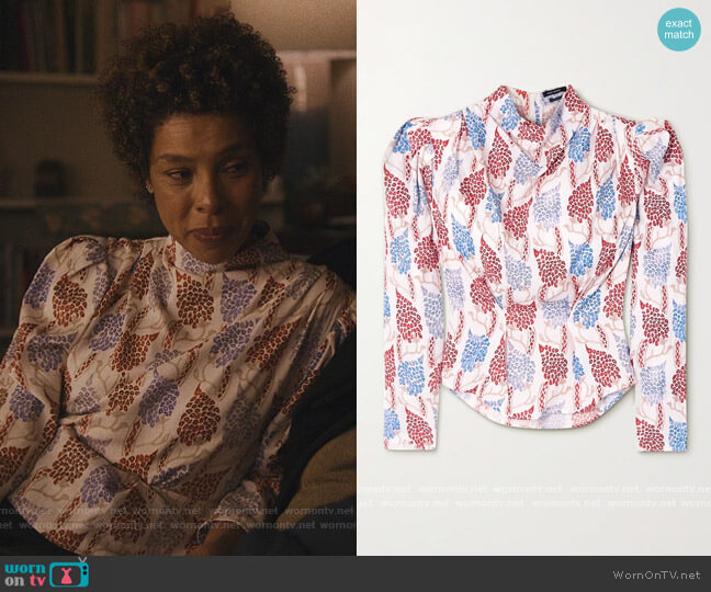 Isabel Marant Bayani printed Lyocell blouse