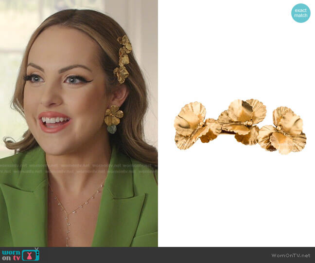 Jennifer Behr Pansy Barrette worn by Fallon Carrington (Elizabeth Gillies) on Dynasty