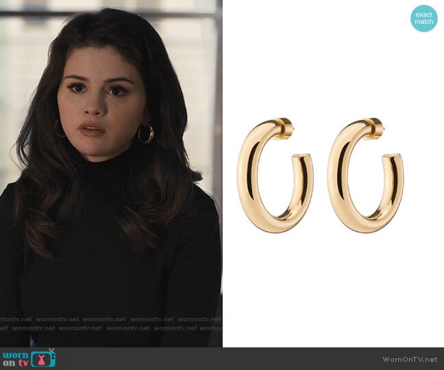 Jennifer Fisher Mini Samira Hoops worn by Mabel Mora (Selena Gomez) on Only Murders in the Building