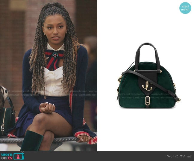 Jimmy Choo Varenne/S Bowling Bag worn by Monet de Haan (Savannah Lee Smith) on Gossip Girl