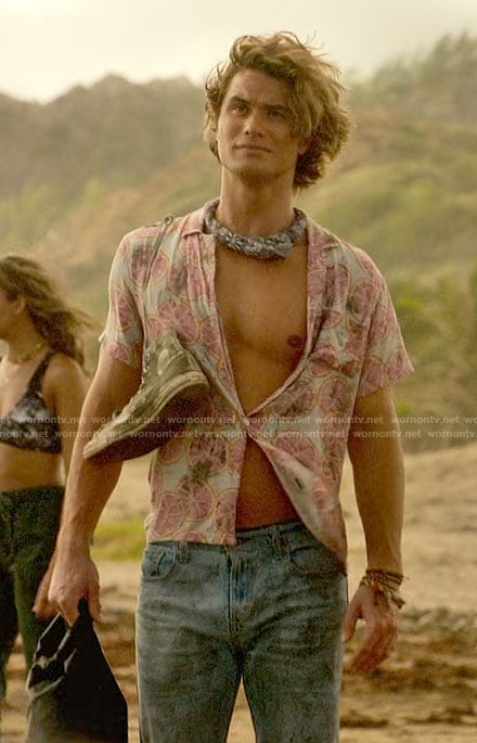 John B’s grapefruit shirt on Outer Banks