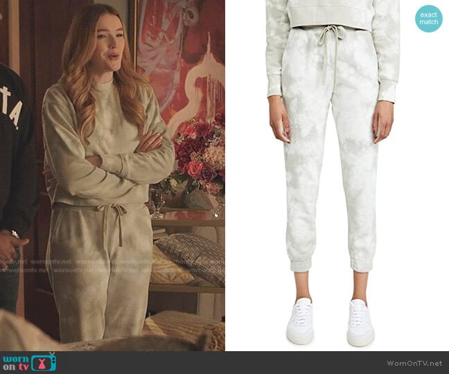 Jonathan Simkhai Tie Dye Sweatpants worn by Kirby Anders (Maddison Brown) on Dynasty