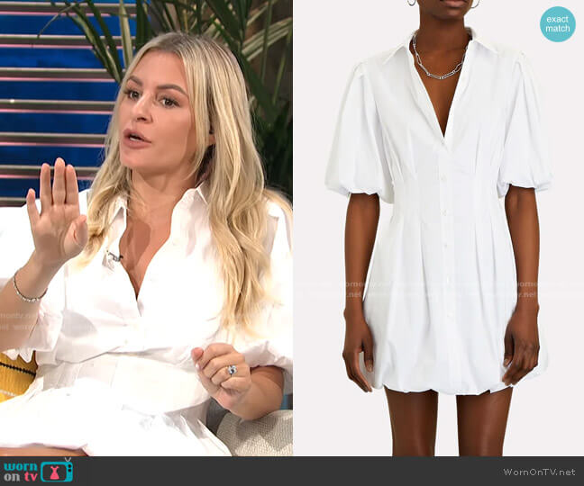 Jonathan Simkhai Cleo Shirt Dress worn by Morgan Stewart on E! News