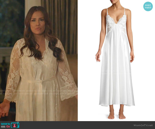 Jonquil Collette Lace Slip Gown worn by Cristal Jennings (Daniella Alonso) on Dynasty