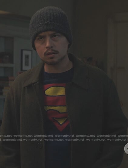 Jughead’s blue superman sweater on Riverdale
