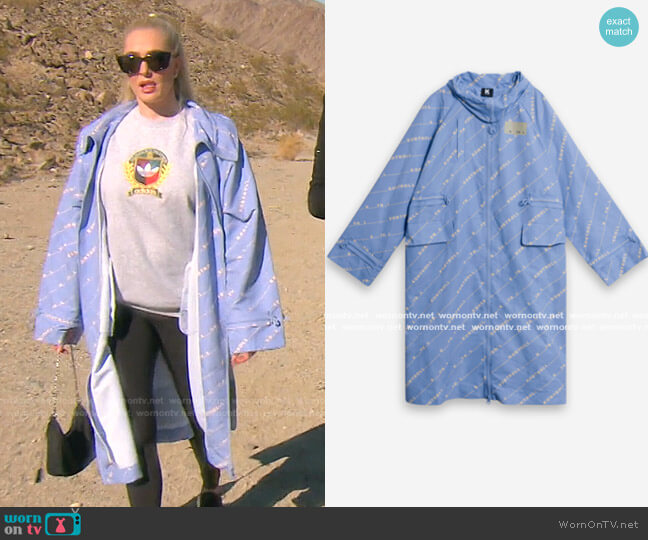 Kappa Kontroll Long Jacket worn by Erika Jayne on The Real Housewives of Beverly Hills