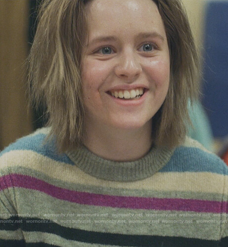 Katie’s striped sweater on Modern Love