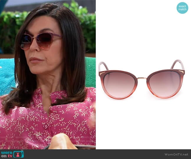 Kelly and Katie Luka Sunglasses worn by Anna Devane (Finola Hughes) on General Hospital