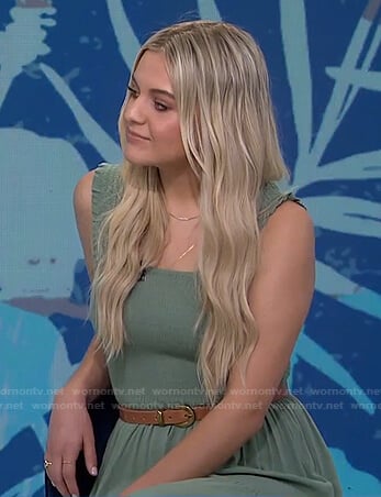 Kelsea Ballerini’s green smocked dress on Today