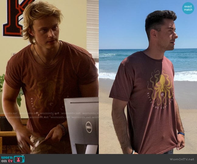 Kitty Hawk Surf Co T-shirt worn by JJ (Rudy Pankow) on Outer Banks