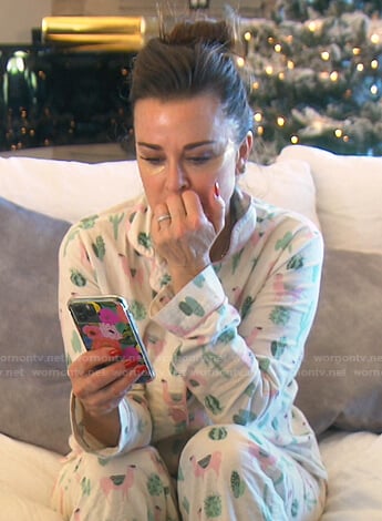 Kyle’s camel print pajamas on The Real Housewives of Beverly Hills