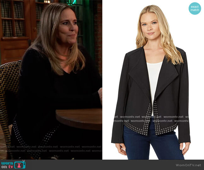 Lysse Studded Graham Jacket worn by Laura Collins (Genie Francis) on General Hospital